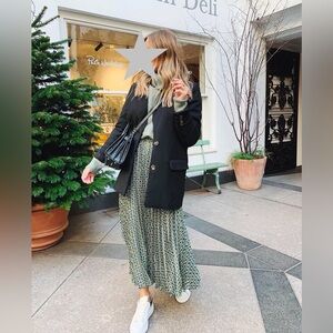 H&M Turtleneck Sweater Dusky green melange Size S